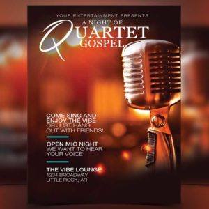A Night of Quartet Free Flyer Template