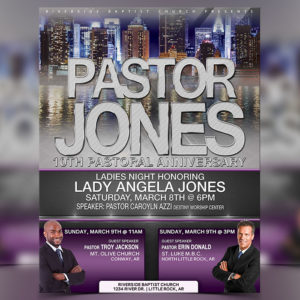 Pastoral Anniversary Flyer Template