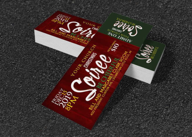 Christmas Party Ticket Mockup1