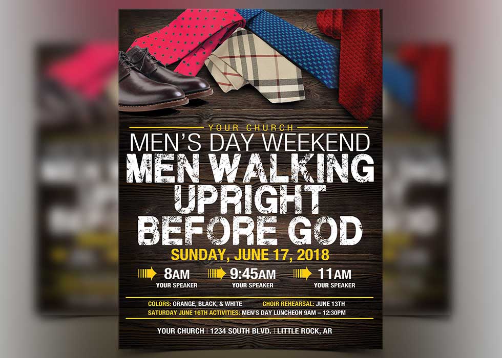 FT Mens Day Flyer Template