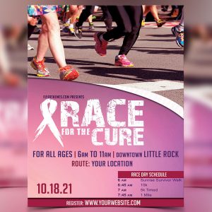 Race for The Cure Flyer Template
